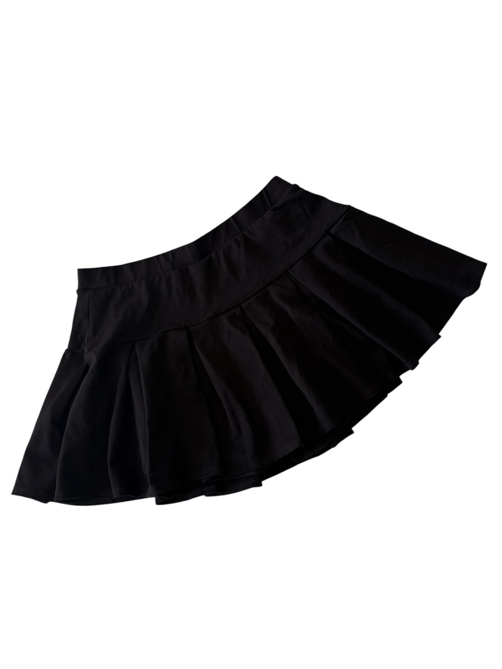 Black Mini Skirt Women's Flared Pleated Skirt